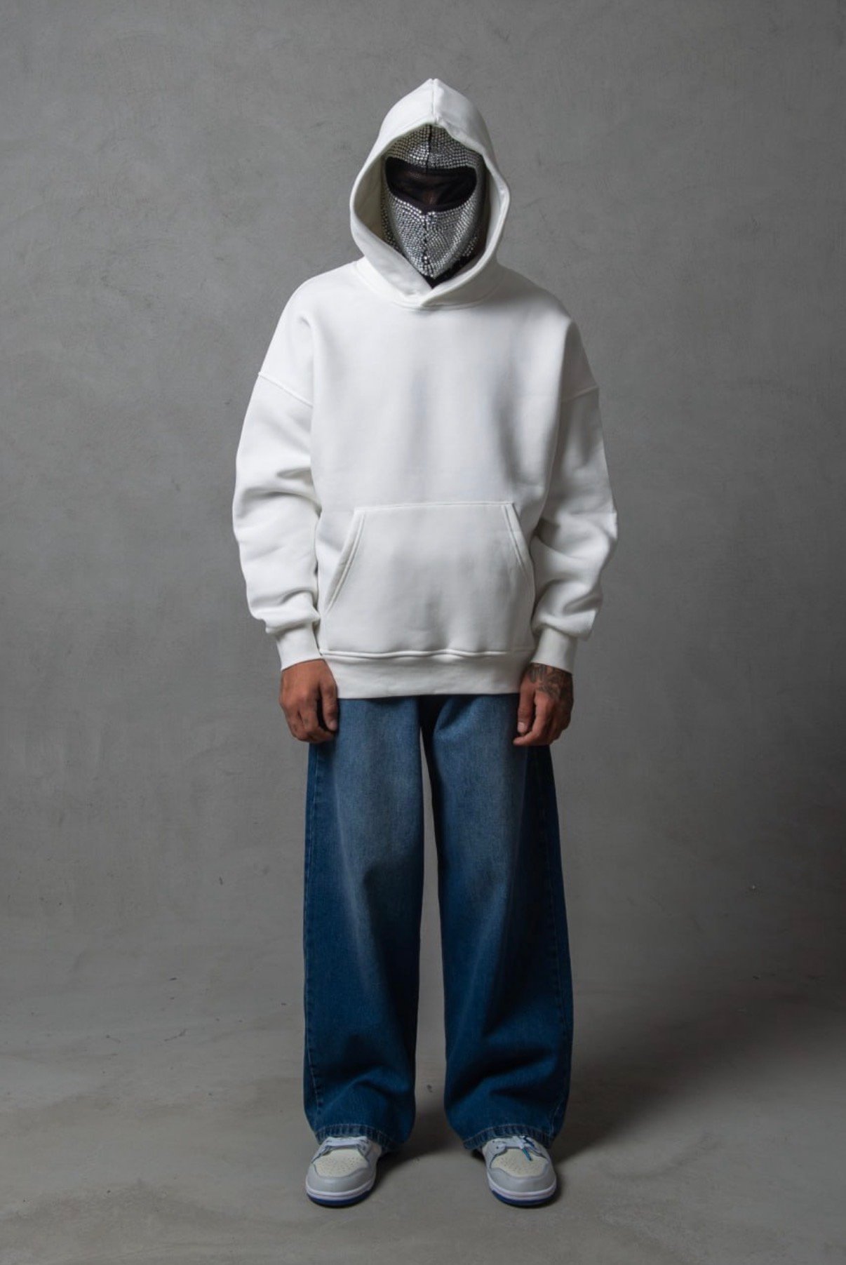 White Hoodie Front